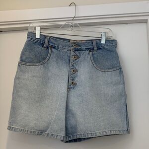 Light Wash Denim Button-Front Jean Shorts size 11